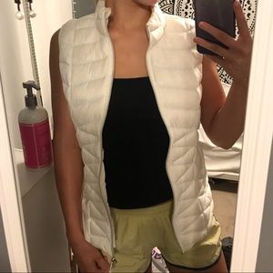 white puffer vest
